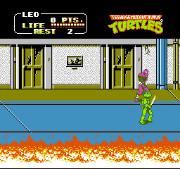 Teenage Mutant Ninja Turtles II: The Arcade Game gameplay screenshot
